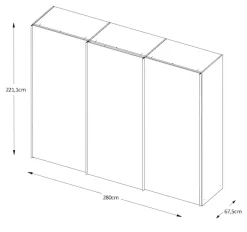 STAUD Schwebetürenschrank »Sinfonie Plus, edles Design in hochwertiger Qualität, Made in Germany« Mit vier verschiedenen Ausstattungsvarianten