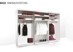 STAUD Schwebetürenschrank »Sinfonie Plus, edles Design in hochwertiger Qualität, Made in Germany« Mit Spiegeltür und vier verschiedenen Ausstattungsvarianten