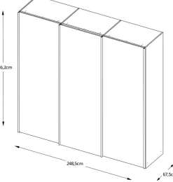 STAUD Schwebetürenschrank »Sinfonie Plus, edles Design in hochwertiger Qualität, Made in Germany« Mit Spiegeltüre und vier verschiedenen Ausstattungsvarianten