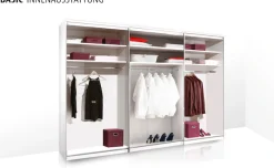 STAUD Schwebetürenschrank »Sinfonie Plus, edles Design in hochwertiger Qualität, Made in Germany« Mit Spiegeltüre und vier verschiedenen Ausstattungsvarianten