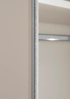 STAUD Schwebetürenschrank »Sinfonie Plus, edles Design in hochwertiger Qualität, Made in Germany« Glas und Spiegel-Frontkombination mit vier Ausstattungsvarianten