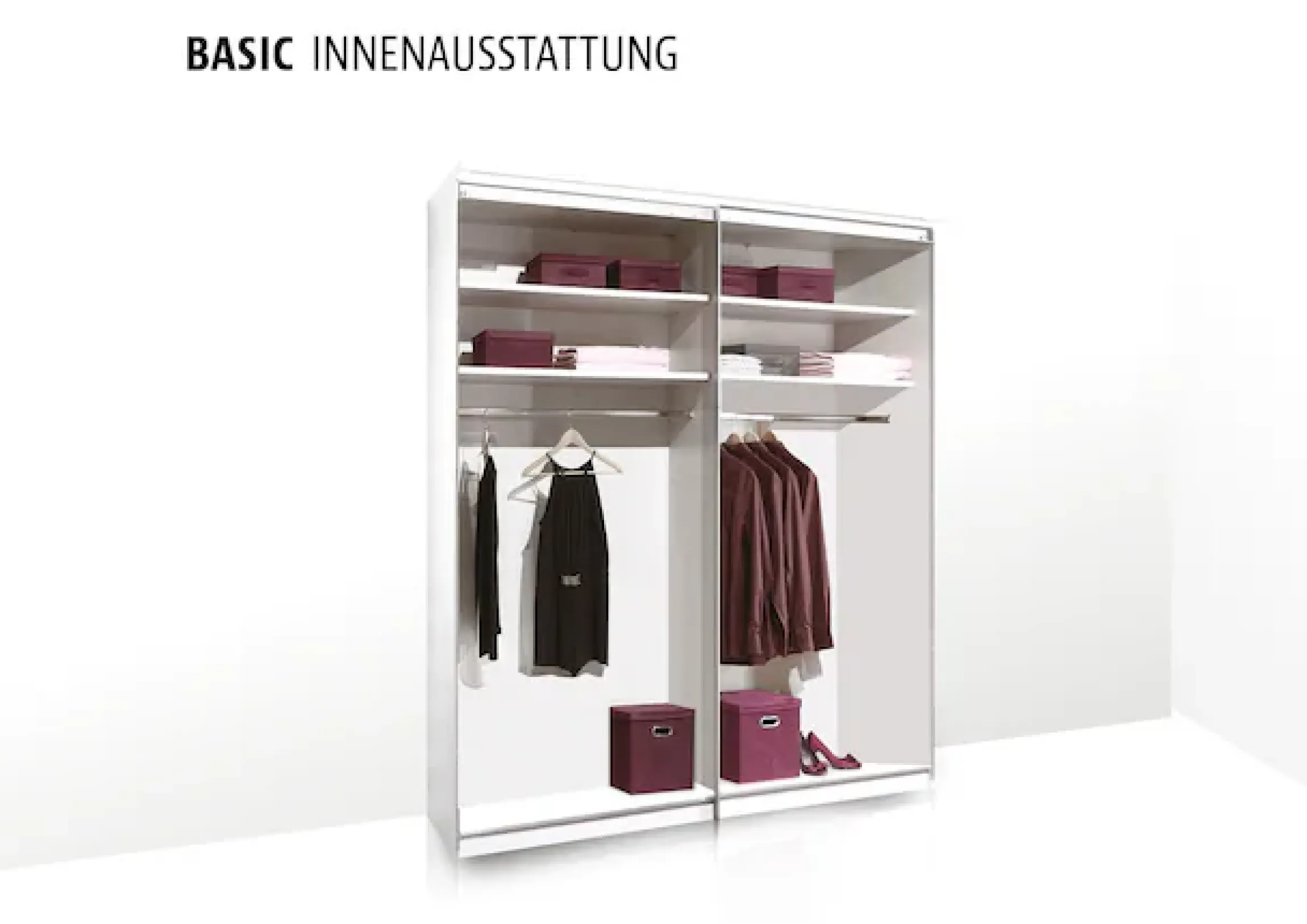 STAUD Schwebetürenschrank »Sinfonie Plus, edles Design in hochwertiger Qualität, Made in Germany« Mit vier verschiedenen Ausstattungsvarianten