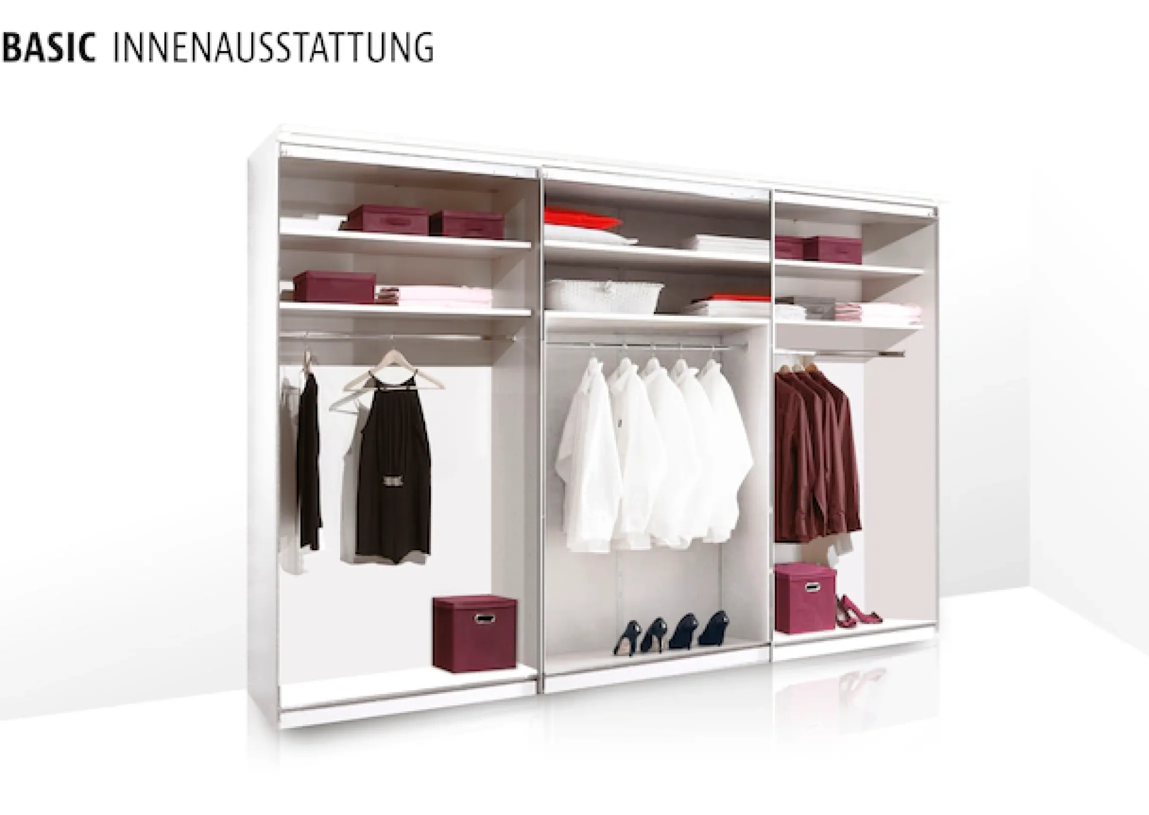STAUD Schwebetürenschrank »Sonate Pesaro, Made in Germany« Mit vier verschiedenen Ausstattungsvarianten