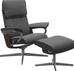 Stressless® Fußhocker »Admiral« mit Cross Base, Größe M & L, Holzakzent Wenge
