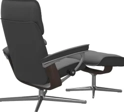 Stressless® Fußhocker »Admiral« mit Cross Base, Größe M & L, Holzakzent Wenge