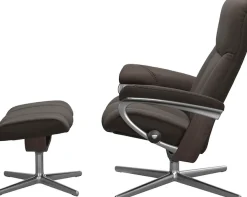 Stressless® Fußhocker »Consul« mit Cross Base, Größe S, M & L, Holzakzent Wenge