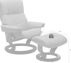 Stressless® Fußhocker »Mayfair« mit Classic Base, Gestell Braun