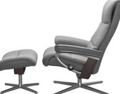 Stressless® Fußhocker »View« mit Cross Base, Größe S, M & L, Holzakzent Wenge
