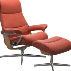 Stressless® Fußhocker »View« mit Cross Base, Größe S, M & L, Holzakzent Eiche