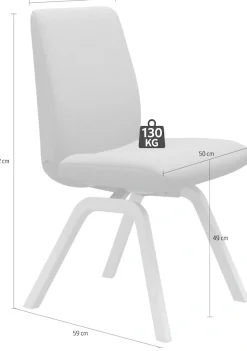 Stressless® Polsterstuhl »Laurel« () Low Back, Größe L, mit schräggestellten Beinen in Eiche gekalkt