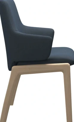 Stressless® Polsterstuhl »Laurel« () Low Back mit Armlehne, Größe L, mit abgerundeten Beinen in Schwarz