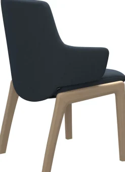 Stressless® Polsterstuhl »Laurel« () Low Back mit Armlehne, Größe L, mit abgerundeten Beinen in Eiche natur