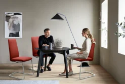 Stressless® Polsterstuhl »Laurel« () High Back, Größe L, mit Beinen aus Stahl in Schwarz matt