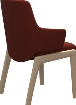 Stressless® Polsterstuhl »Laurel« () Low Back mit Armlehne, Größe L, mit abgerundeten Beinen in Walnuss