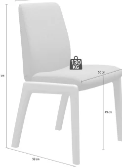 Stressless® Polsterstuhl »Laurel« () Low Back, Größe L, mit abgerundeten Beinen in Eiche natur