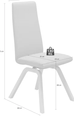 Stressless® Polsterstuhl »Laurel« () High Back, Größe M, mit schräggestellten Beinen in Schwarz