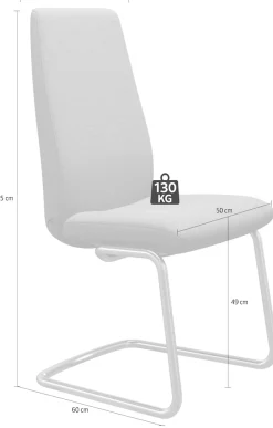 Stressless® Polsterstuhl »Laurel« () High Back, Größe L, mit Beinen aus Stahl in Chrom glänzend
