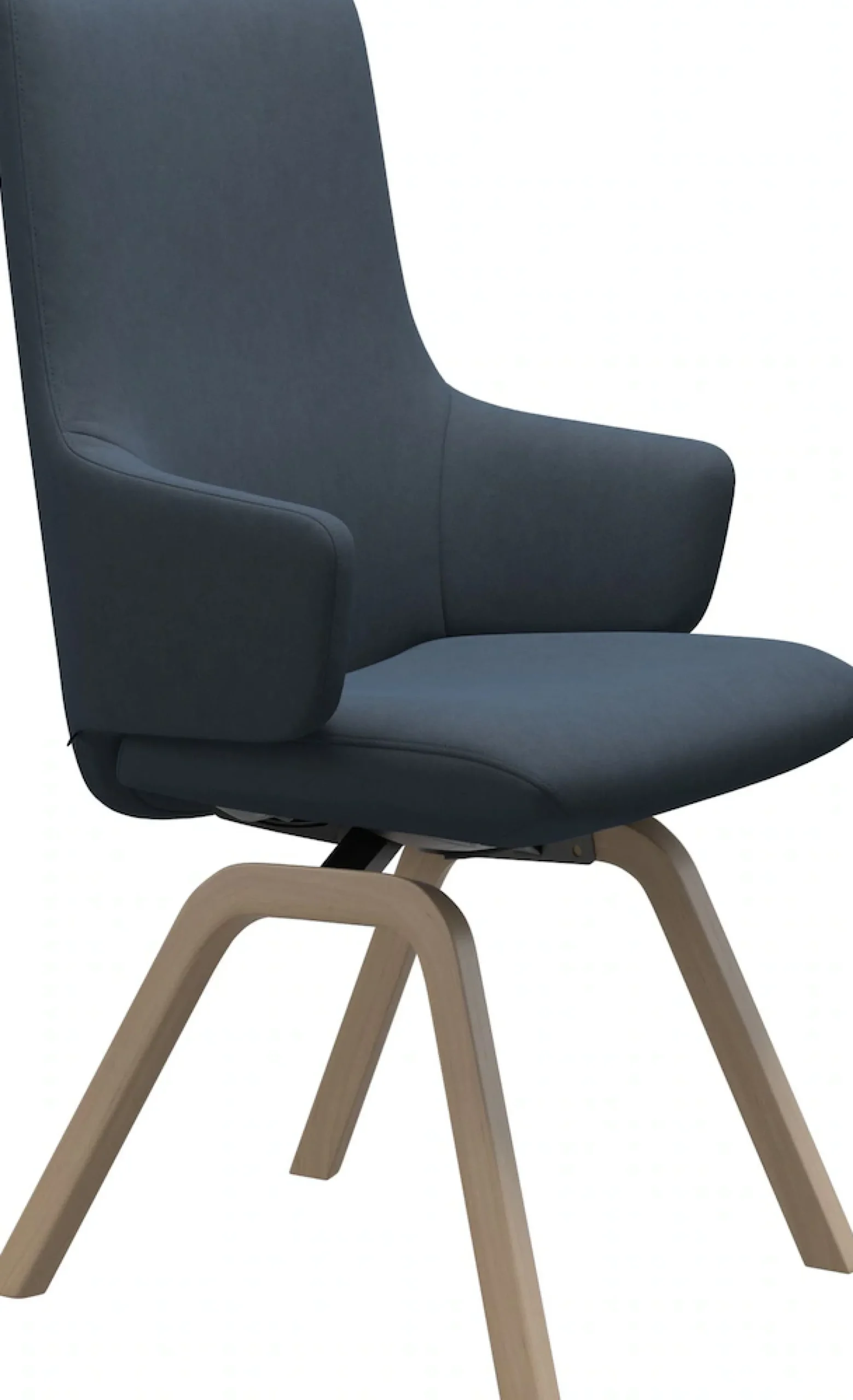 Stressless® Polsterstuhl »Laurel« () High Back mit Armlehne, Größe L, mit schräggestellten Beinen in Eiche