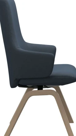 Stressless® Polsterstuhl »Laurel« () High Back mit Armlehne, Größe L, mit schräggestellten Beinen in Eiche