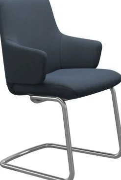 Stressless® Polsterstuhl »Laurel« () Low Back mit Armlehne, Größe L, mit Beinen aus Stahl in Schwarz matt
