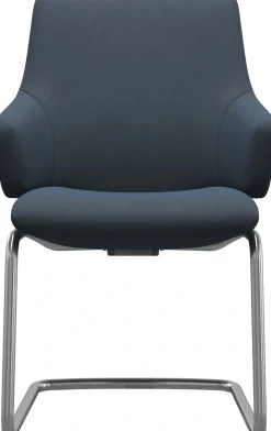 Stressless® Polsterstuhl »Laurel« () Low Back mit Armlehne, Größe L, mit Beinen aus Stahl in Schwarz matt
