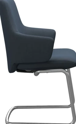 Stressless® Polsterstuhl »Laurel« () Low Back mit Armlehne, Größe L, mit Beinen aus Stahl in Schwarz matt