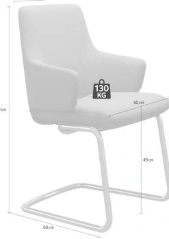 Stressless® Polsterstuhl »Laurel« () Low Back mit Armlehne, Größe L, mit Beinen aus Stahl in Schwarz matt