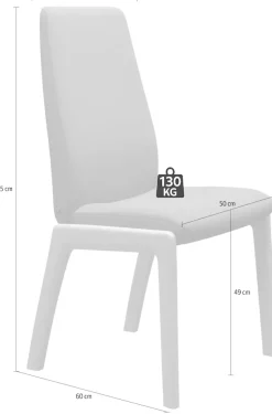 Stressless® Polsterstuhl »Laurel« () High Back, Größe L, mit abgerundeten Beinen in Schwarz
