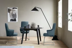 Stressless® Polsterstuhl »Laurel« () High Back mit Armlehne, Größe L, mit Beinen aus Stahl in Schwarz matt
