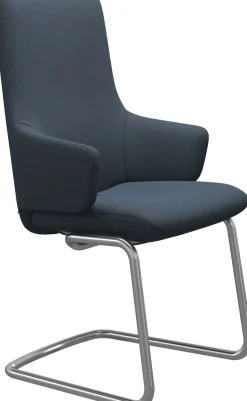Stressless® Polsterstuhl »Laurel« () High Back mit Armlehne, Größe L, mit Beinen aus Stahl in Schwarz matt