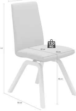 Stressless® Polsterstuhl »Laurel« () Low Back, Größe M, mit schräggestellten Beinen in Eiche natur