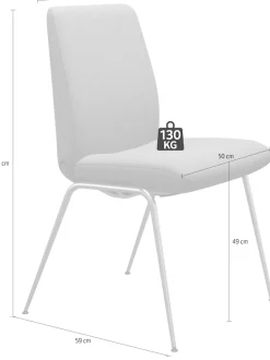 Stressless® Polsterstuhl »Laurel« () Low Back, Größe L, mit Beinen aus Stahl in Schwarz matt