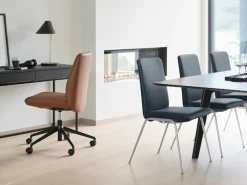 Stressless® Polsterstuhl »Laurel« () Low Back, Größe L, mit Beinen aus Stahl in Chrom matt
