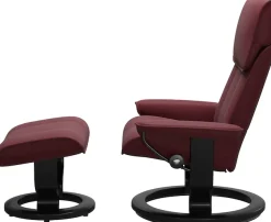 Stressless® Relaxsessel »Admiral« Set, Relaxsessel inkl. Hocker,mit Classic Base, Größe M & L, Gestell Schwarz
