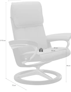 Stressless® Relaxsessel »Admiral« mit Signature Base, Größe M & L, Gestell Braun