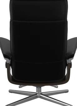 Stressless® Relaxsessel »Admiral« Set, Relaxsessel inkl. Hocker,mit Cross Base, Größe M & L, Holzakzent Wenge