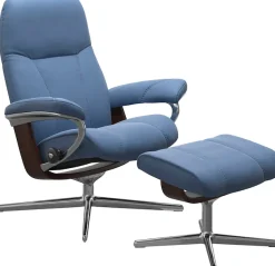 Stressless® Relaxsessel »Consul« mit Cross Base, Größe S, M & L, Holzakzent Braun
