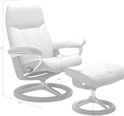 Stressless® Relaxsessel »Consul« Relaxsessel mit Hocker,mit Hocker, mit Signature Base, Größe L, Gestell Wenge