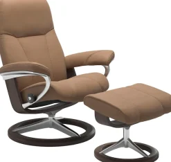 Stressless® Relaxsessel »Consul« Set, Relaxsessel mit Hocker,mit Hocker, mit Signature Base, Größe M, Gestell Wenge