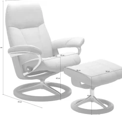 Stressless® Relaxsessel »Consul« Set, Relaxsessel mit Hocker,mit Hocker, mit Signature Base, Größe M, Gestell Wenge