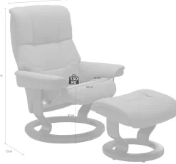 Stressless® Relaxsessel »Mayfair« mit Classic Base, Größe S, M & L, Gestell Eiche, in 3 Bezugsqualitäten lieferbar