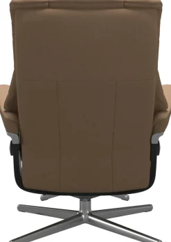 Stressless® Relaxsessel »Mayfair« Set, Relaxsessel mit Hocker,mit Hocker, mit Cross Base, Größe S, M & L, Holzakzent Schwarz