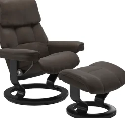 Stressless® Relaxsessel »Ruby« mit Classic Base, Größe M, Gestell Eiche, Wenge, Braun & Schwarz