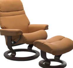 Stressless® Relaxsessel »Sunrise« Relaxsessel mit Hocker,mit Classic Base, Größe L, Gestell Wenge