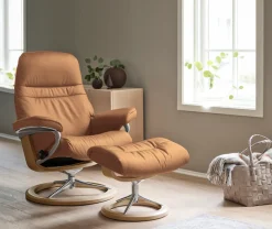 Stressless® Relaxsessel »Sunrise« Relaxsessel mit Hocker,mit Signature Base, Größe M, Gestell Eiche