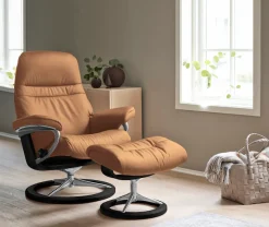 Stressless® Relaxsessel »Sunrise« Relaxsessel mit Hocker,mit Signature Base, Größe S, Gestell Schwarz