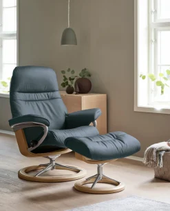 Stressless® Relaxsessel »Sunrise« Relaxsessel mit Hocker,mit Signature Base, Größe L, Gestell Eiche