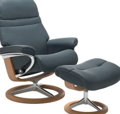 Stressless® Relaxsessel »Sunrise« Relaxsessel mit Hocker,mit Signature Base, Größe L, Gestell Eiche