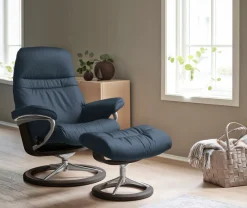 Stressless® Relaxsessel »Sunrise« Relaxsessel mit Hocker,mit Signature Base, Größe M, Gestell Wenge