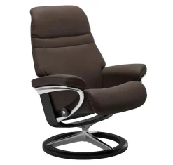 Stressless® Relaxsessel »Sunrise« mit Signature Base, Größe M, Gestell Schwarz, in 2 Lederqualitäten lieferbar